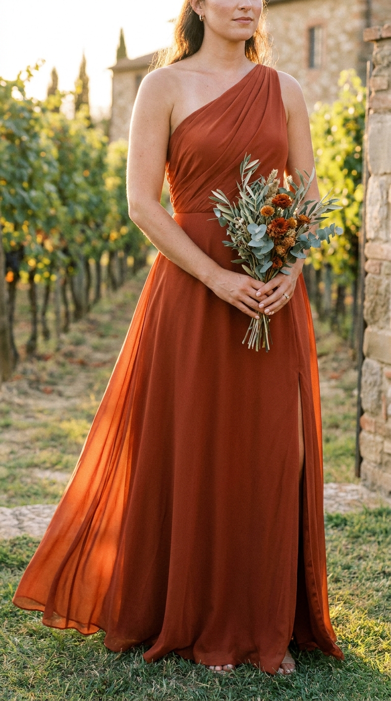 Terracota em Chiffon — Detalhes & Textura
